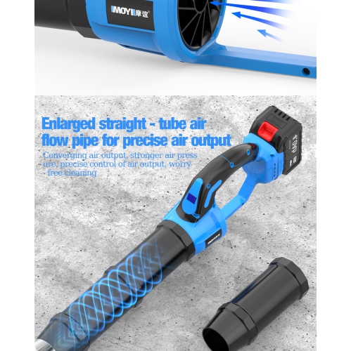 Lithium-powered blower with brushless motor, high air pressure, 4.0Ah long battery life for dust, snow, and leaf removal