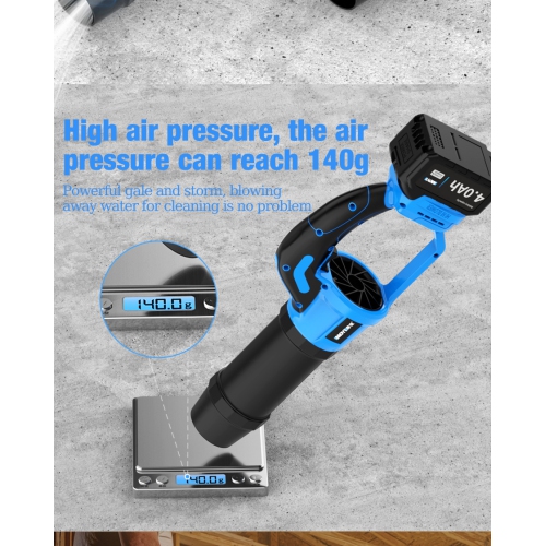 Lithium-powered blower with brushless motor, high air pressure, 4.0Ah long battery life for dust, snow, and leaf removal