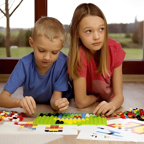 PIX-IT Premium - Creative Educational Silicone Building Kit - 360-pcs | Educational Early Years School Classroom Teaching Learning Kits Materials