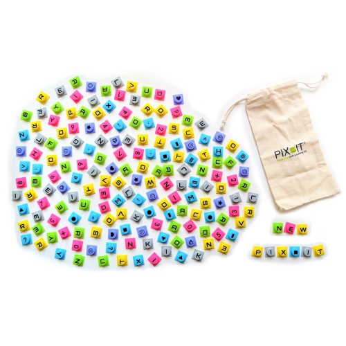 PIX-IT 180+ Rainbow - Kit de construction Creative Silicone - Enseignants et parents Enseignant le matériel éducatif pour la classe