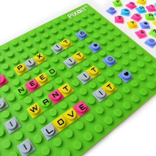 PIX-IT 180+ Rainbow - Kit de construction Creative Silicone - Enseignants et parents Enseignant le matériel éducatif pour la classe