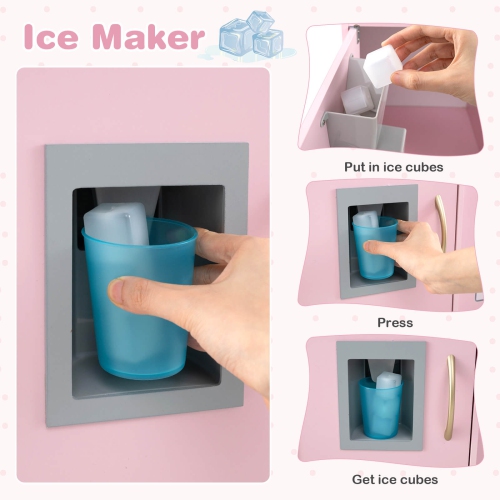 Cuisine jouet pour tout-petits de Costway avec tableau noir