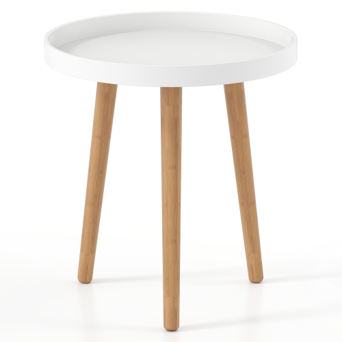 COSTWAY  Round Side Table Sofa Coffee End Accent Table Nightstand Home Furniture