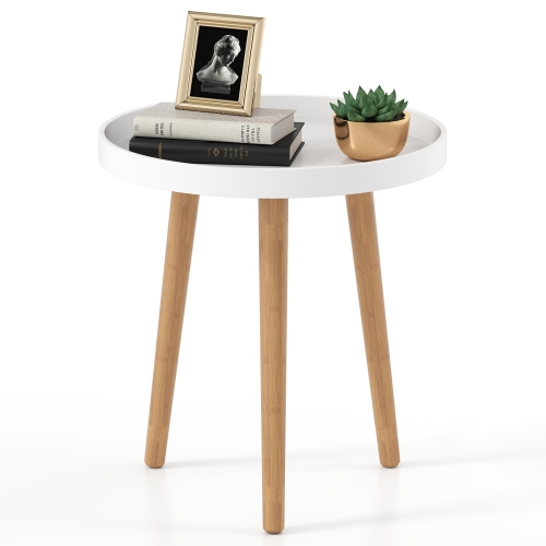 Costway Round Side Table Sofa Coffee End Accent Table Nightstand Home Furniture