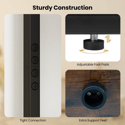 Costway 12-Cube Bookcase 57" Tall Freestanding Bookshelf Industrial Shelf Display Rack