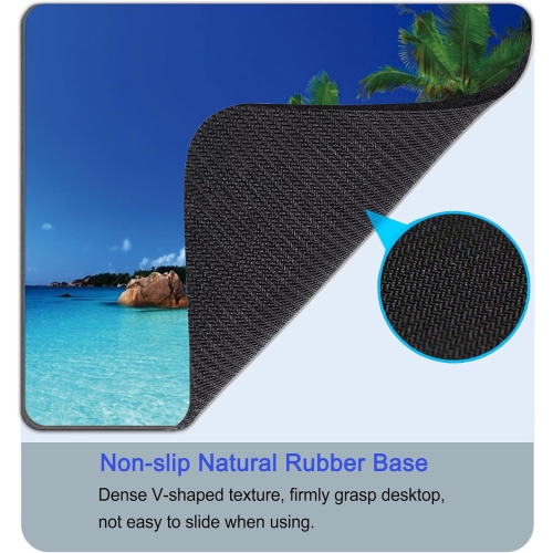 Mouse Pad, Square Mousepad, Personalized Premium-Textured, Non-Slip Rubber Base Mouse Mat, Waterproof Gaming Mouse Pad for Wireless Mouse, Computers,