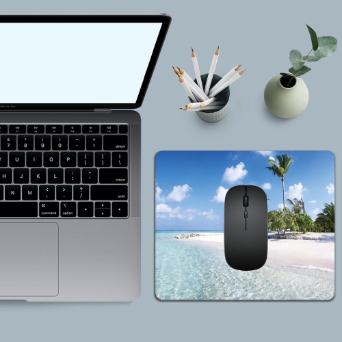 Mouse Pad, Square Mousepad, Personalized Premium-Textured, Non-Slip Rubber Base Mouse Mat, Waterproof Gaming Mouse Pad for Wireless Mouse, Computers,