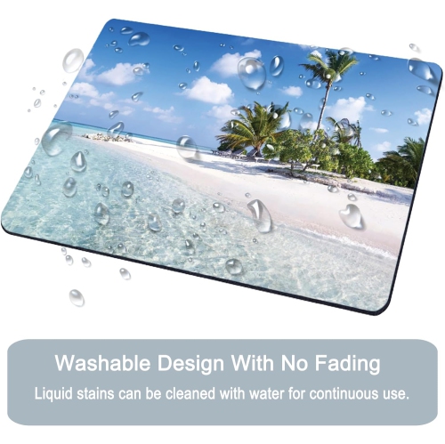 Mouse Pad, Square Mousepad, Personalized Premium-Textured, Non-Slip Rubber Base Mouse Mat, Waterproof Gaming Mouse Pad for Wireless Mouse, Computers,