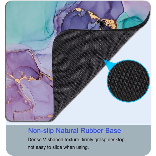 Mouse Pad, Square Mousepad, Personalized Premium-Textured, Non-Slip Rubber Base Mouse Mat, Waterproof Gaming Mouse Pad for Wireless Mouse, Computers,