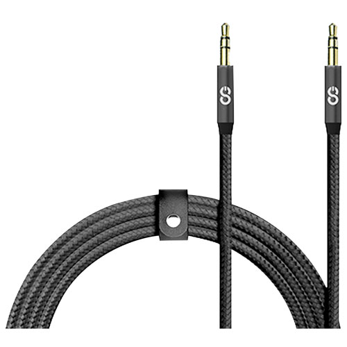 LOGiiX Piston Connect Braided 1.5m Auxiliary Cable - Black