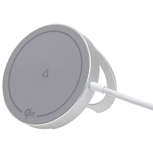 LBT Qi2 15W Magnetic Wireless Charger with Kickstand - Grey