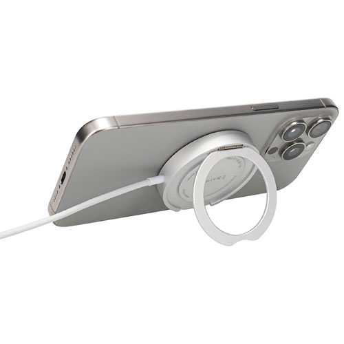 LBT Qi2 15W Magnetic Wireless Charger with Kickstand - Grey