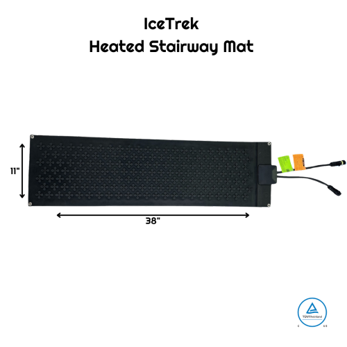 IceTrek 11" x 38" Heated Snow Melting Stair Mat