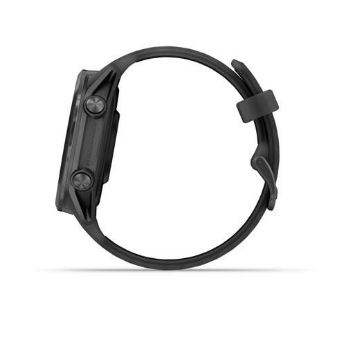 Montre intelligente Bluetooth de 42 mm Forerunner 570 de Garmin pour la course - Noir translucide/Noir