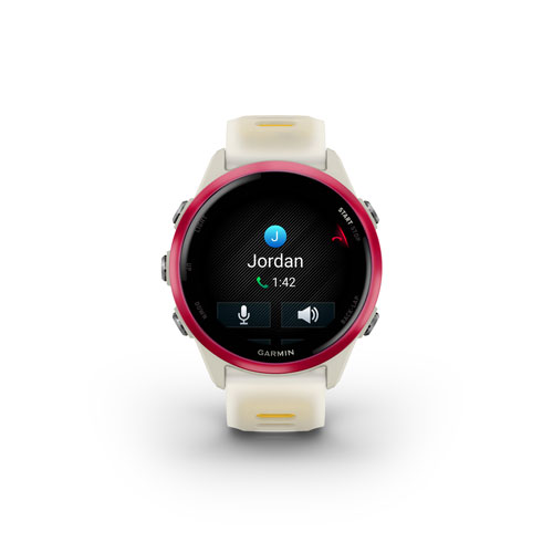 Garmin Forerunner 570 42mm Bluetooth Running Smartwatch - Translucent Bone/Mango