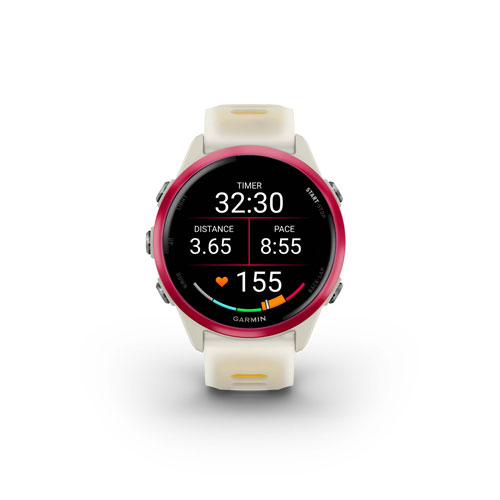 Garmin Forerunner 570 42mm Bluetooth Running Smartwatch - Translucent Bone/Mango