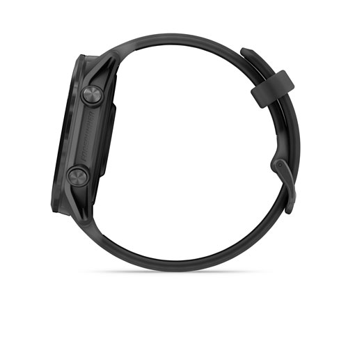 Montre intelligente Bluetooth de 47 mm Forerunner 570 de Garmin pour la course - Noir translucide/Noir