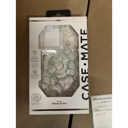 CASE MATE  Floral Gems Case for Apple Iphone 15 Pro