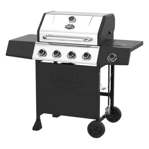 Expert Grill 4 Burner Propane Gas Grill with Side Burner and Stainless Steel Lid, 60,000 BTU's