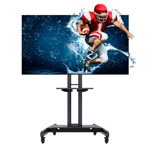 BOOST INDUSTRIES  Avc3265Ii Universal Mobile Tv Cart Tv Stand for 32″ to 80″ Tvs