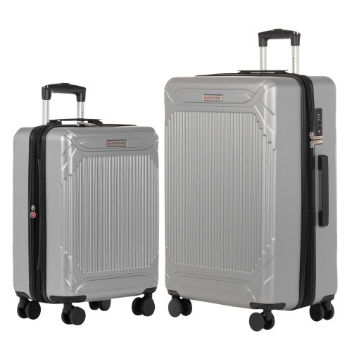 AIR CANADA MILAN 2-Piece Hardside Luggage Set – 24-Inch Checked Luggage & Carry-On Suitcase