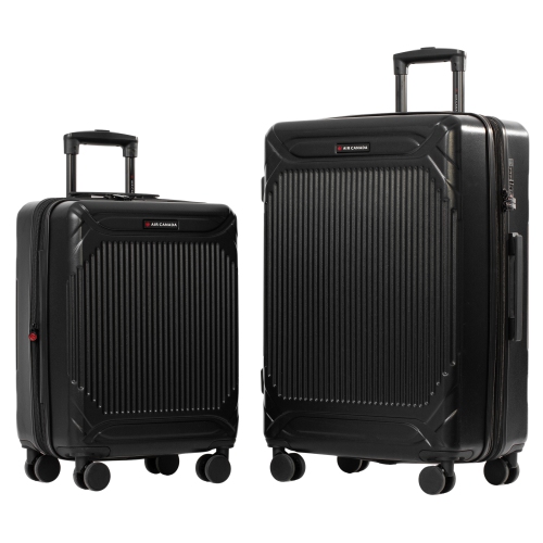 AIR CANADA MILAN 2-Piece Hardside Luggage Set – 24-Inch Checked Luggage & Carry-On Suitcase