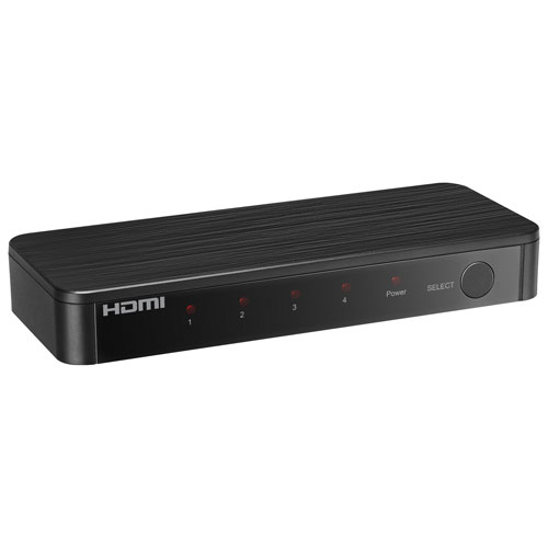 Rocketfish 4-Port 8K UHD HDMI Switch - Black - Only at Best Buy