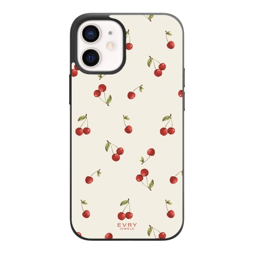 EVRY JEWELS  Hard Plastic Case for Iphone 15 Pro - Sweet Cherry