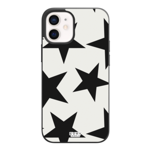 EVRY JEWELS Hard Plastic Phone Case for iPhone 11, White & Blue Superstar