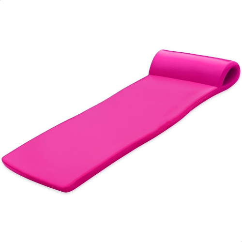 TRC Recreation Sunsation 1.75" Thick Foam Lounger Raft Pool Float, Flamingo Pink