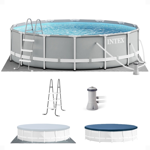 INTEX  26719Eh 14Ft X 42In Prism Frame Above Ground Swimming Pool With Pump We love this pool! Our whole family swims all summer long