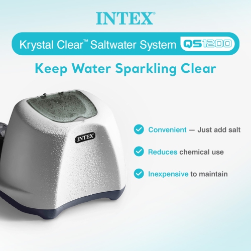 Intex Krystal Clear Saltwater System for Above-Ground Pools up to 15,000 Gallons
