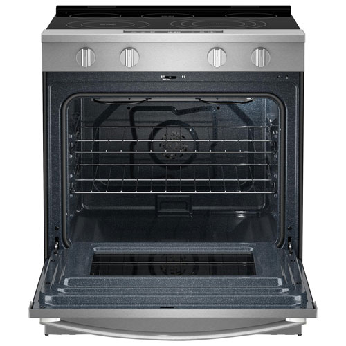 Cuisinière électrique encastrable avec ventilateur à convection et friture à l'air 5,3 pi³ 30 po de Whirlpool - Acier inoxydable résistant aux traces