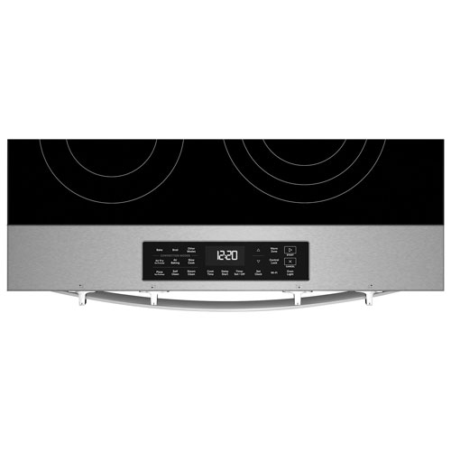 Cuisinière électrique encastrable avec ventilateur à convection et friture à l'air 5,3 pi³ 30 po de Whirlpool - Acier inoxydable résistant aux traces