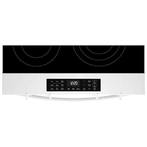 Whirlpool 30" 5.3 Cu. Ft. Fan Convection 5-Element Slide-In Electric Air Fry Range - White