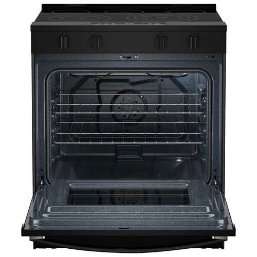 Whirlpool 30" 5.3 Cu. Ft. Fan Convection 5-Element Slide-In Electric Air Fry Range - Black