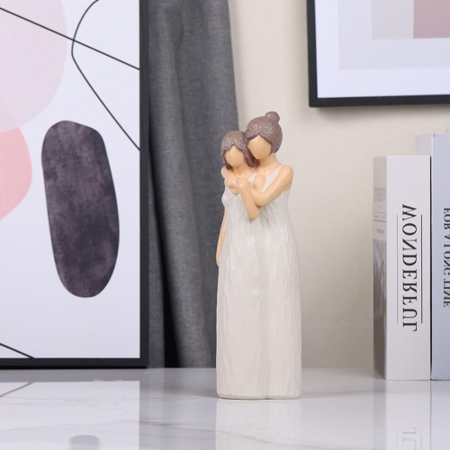 Resin figure ornaments | Living room and study room decorative sculptures | Dust-proof and easy to clean | Art collection gift non-slip base non-slip