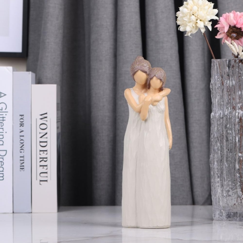 Resin figure ornaments | Living room and study room decorative sculptures | Dust-proof and easy to clean | Art collection gift non-slip base non-slip