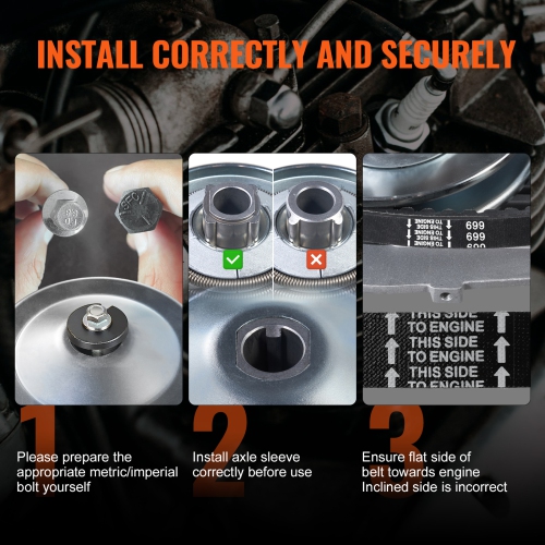 VEVOR 2-8HP Drive Clutch, 2000 RPM High-Strength Drive Clutch with Asymmetric Designed Wheels & Robust Rubber Belt, Sturdy & Durable Clutch with Full