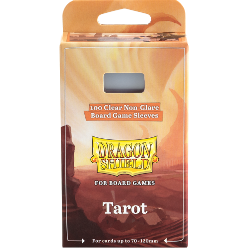 ARCANE TINMEN  Dragon Shield Tarot Size Sleeves: Clear Non-Glare (70MM X 120Mm) 100 Sleeves Per Pack At-60208