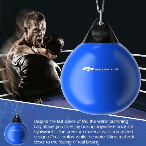 Goplus 18" 110Lbs Heavy Water Filled Punching Aqua Training Boxing Bag Home Gym Hook