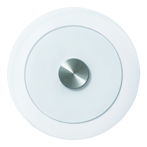 VEVOR 20 in Glass Lazy Susan Turntable, 360° Rotation Round Clear Tabletop Rotating Tray, Tempered Glass Dining Table Centerpiece, Smooth and Silent