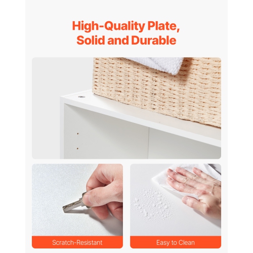 Armoire murale à 2 niveaux pour salle de lavage VEVOR, armoire suspendue murale avec 3 portes, range-tout pour armoire avec tablette réglable, pour