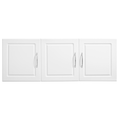 Armoire murale à 2 niveaux pour salle de lavage VEVOR, armoire suspendue murale avec 3 portes, range-tout pour armoire avec tablette réglable, pour