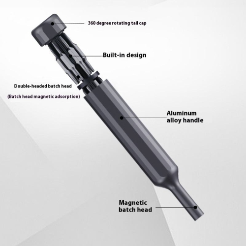 27 in 1 mini dual-purpose portable precision screwdriver set plum blossom U-shaped Y-shaped disassembly hardware tools grey·