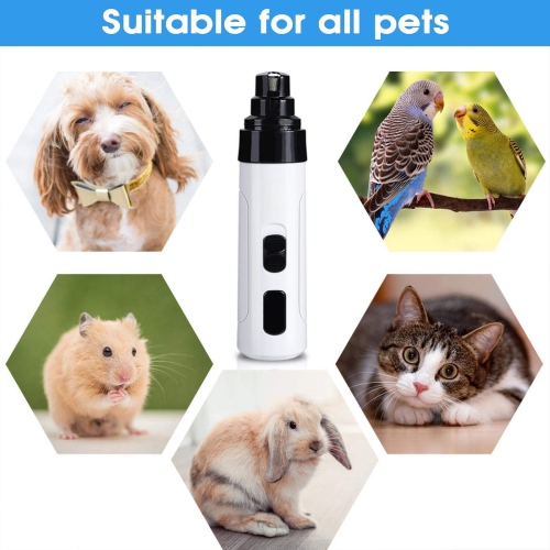 Electric Pet Nail Clipper USB Charging Dog Nail Grinder Portable Puppy Cat Nails Pet Grooming Tools For Small Medium Large Dogs