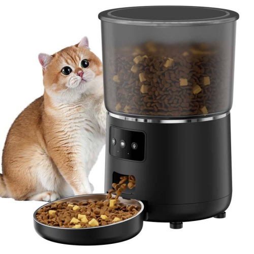 Automatic Cat Feeder WiFi - APP Control Cat Food Dispenser, 4L Timed Auto Pet Feeder Programmable for Cat and Small Medium Dog