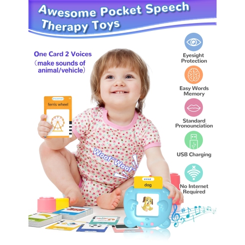 Cartes éclair parlantes pour les tout-petits avec 510 mots Sight Words, cartes d'apprentissage en anglais pour enfants Jouets éducatifs, cadeaux