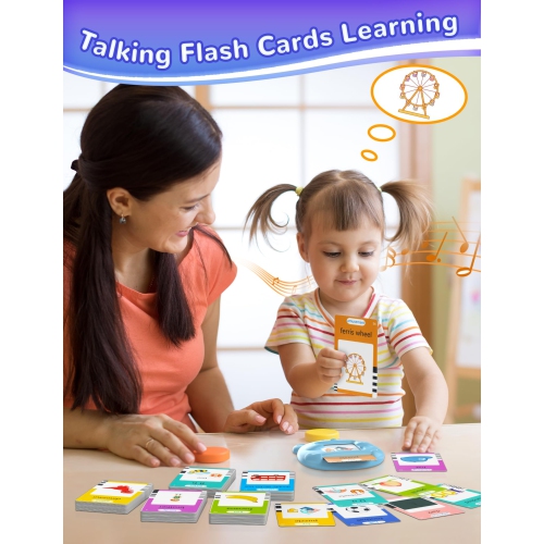 Cartes éclair parlantes pour les tout-petits avec 510 mots Sight Words, cartes d'apprentissage en anglais pour enfants Jouets éducatifs, cadeaux