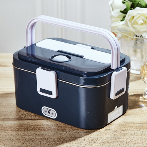 80W Electric Lunch Box - 1.8L Portable Heated Lunch Box, 304 Stainless Steel Inner Tank, with Car/Home Storage, Cutlery and Insulated Bag, Ideal for